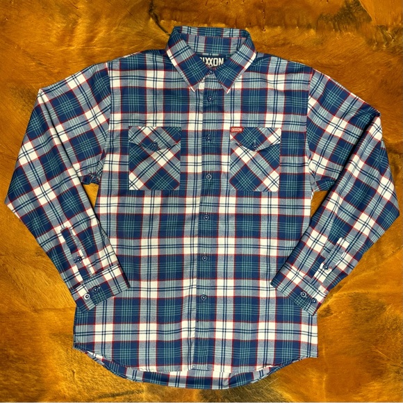 DIXXON Other - Dixxon The Deebo Blue Plaid Men's Flannel Shirt-Excellent Condition